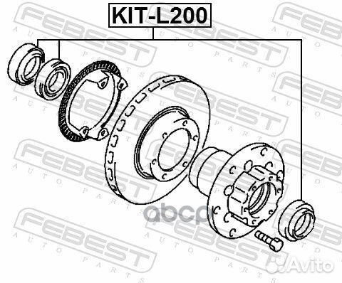 Подшипник ступ.mitsubishi L200/L300/pajero 82