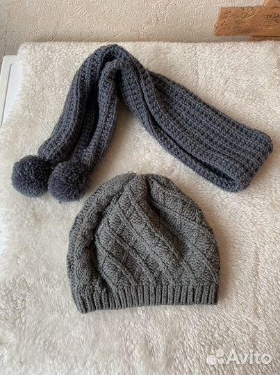 Берет и шарф для девочек