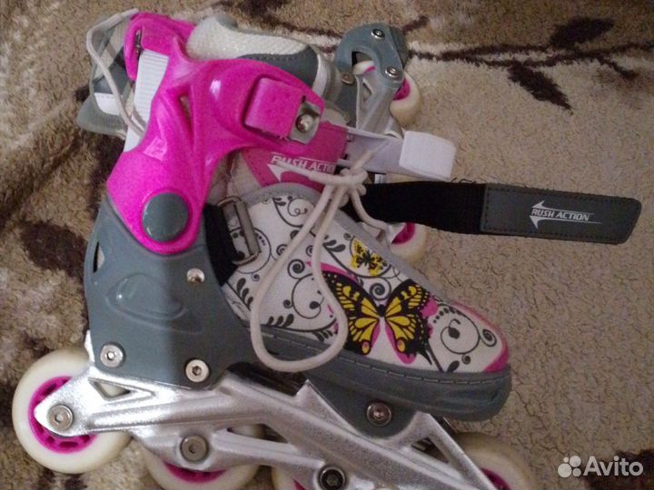 Роликовые коньки детские раздвижные
