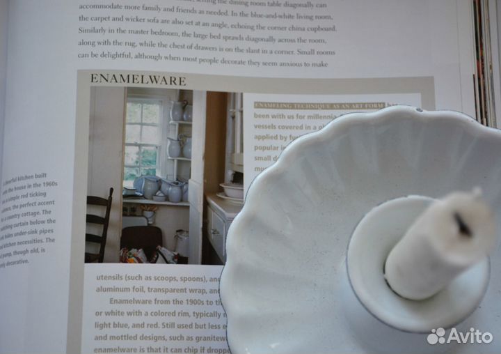 Эмалированный подсвечник