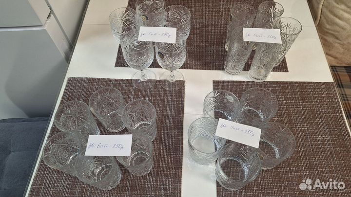 Тарелки фарфор. Стаканы