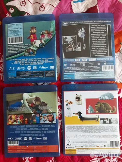 Фильмы и мультфильмы на дисках Blu-ray