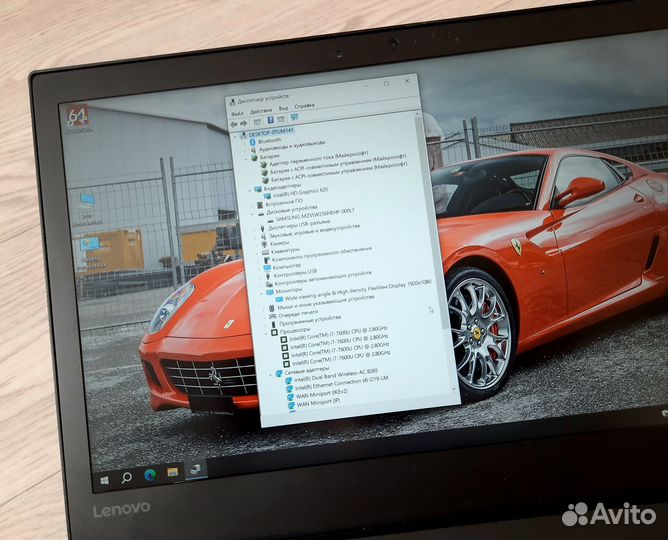 ThinkPad T470 IPS FHD i7 SSD nvme Thunderbolt 2акб