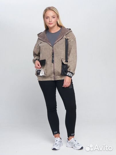 Джинсовая куртка, от 50 до 62 размеры