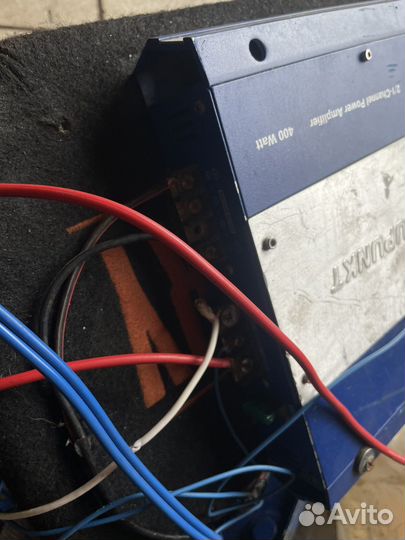 Сабвуфер mystery и усилок blaupunkt