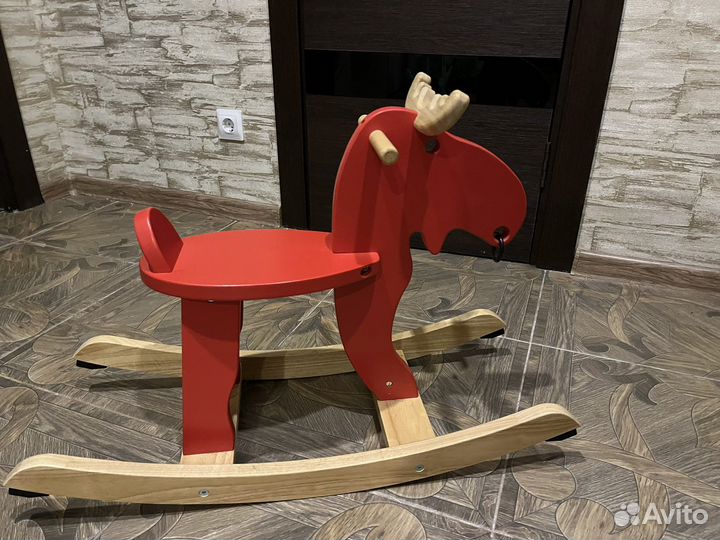 Качалка лошадь лось Икея