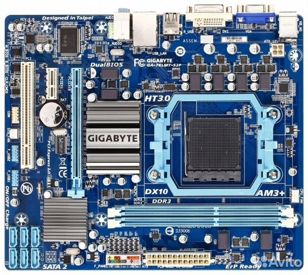 Gigabyte GA-78LMT-S2P AM3+ AMD760G microatx 2DDR3
