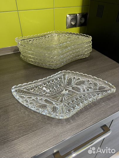 Ваза хрустальная, салатник СССР