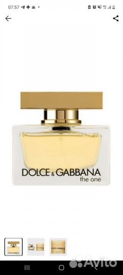 Туалетная вода dolce gabbana the one