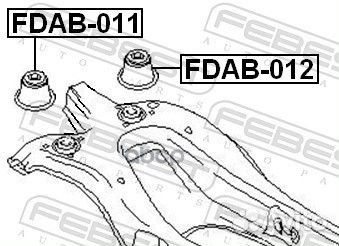 Сайлентблок задн балки задний ford mondeo GE