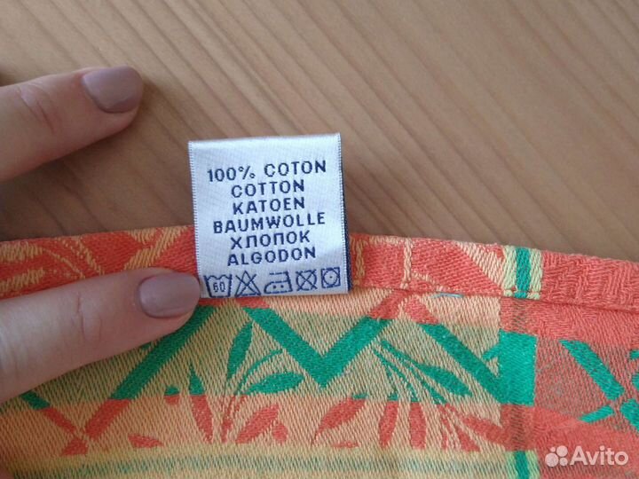 Скатерть на стол белая и цветная, хлопок Cleanelly