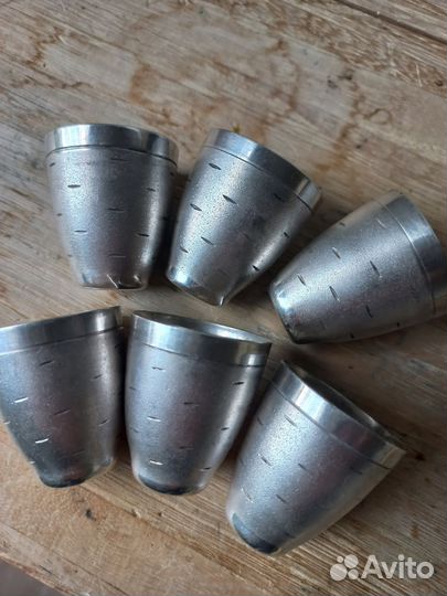 Набор рюмок 6 шт. мельхиор