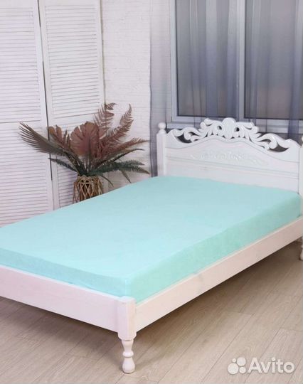 Простынь махровая/наматрасник 90*200