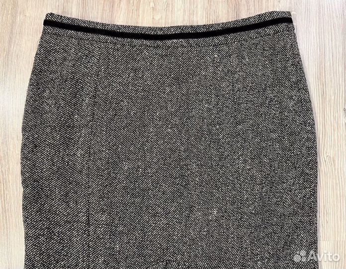 Юбка zara шерсть 42