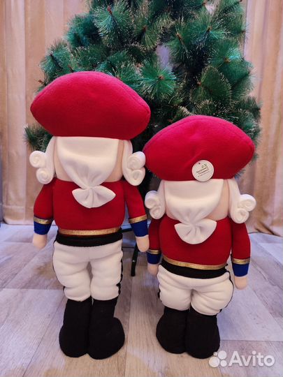 Новогодние мягкие игрушки с выдвижными ногами