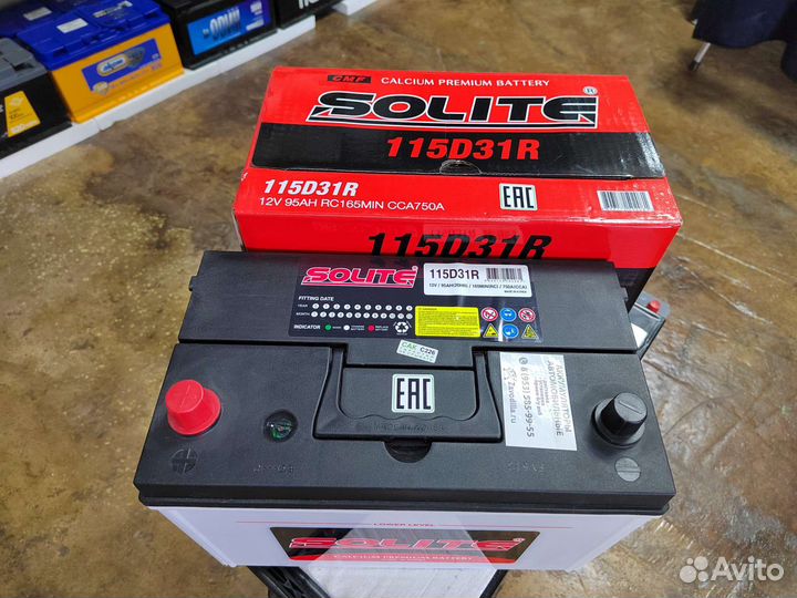 Аккумулятор Solite Super 95 Ач прям 750 А