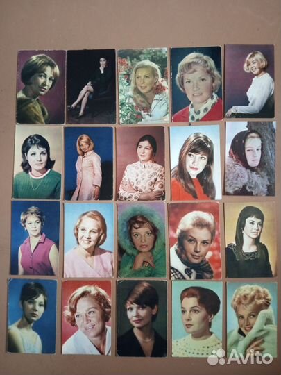 Коллекция открыток актеров советского кино 60-70г