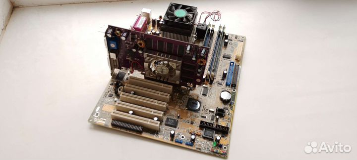 Комплектующие для пк мать+проц+озу+видиокарт