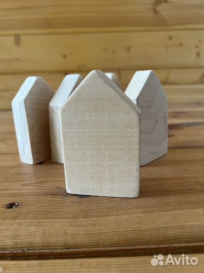 Домики деревянные для декора