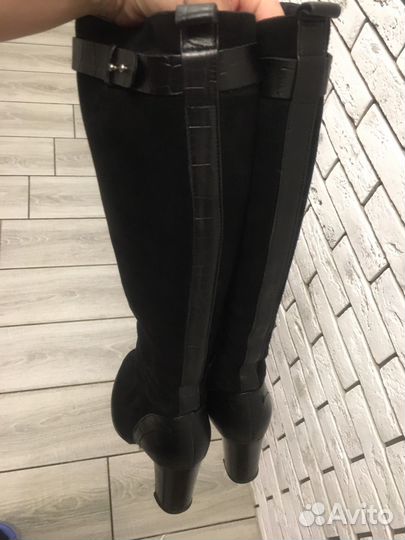 Сапоги женские натуральная замша 36 размер