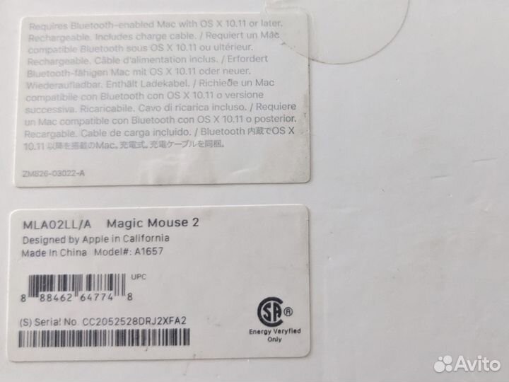 Мышь Apple Magic Mouse 2