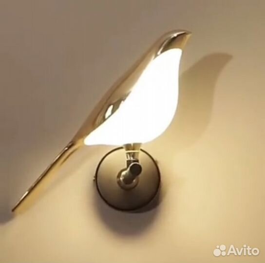 Светильник настенный новый птичка nomi
