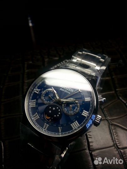 Шикарные Citizen Moonphase/сапфир/Made in Japan