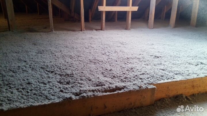 Утеплитель для стен и потолка- эковата EcoFiber