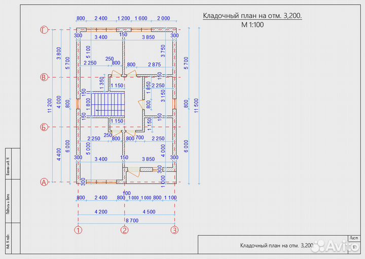 Проект двух этажного дома под ипотеку (для банка)