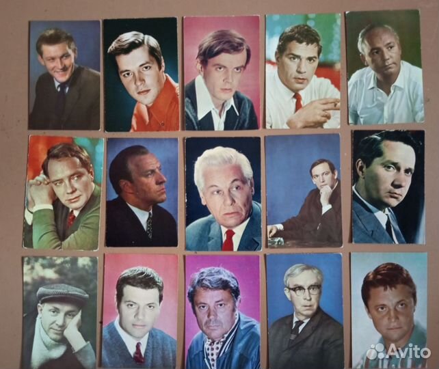 Коллекция открыток актеров советского кино 60-70г