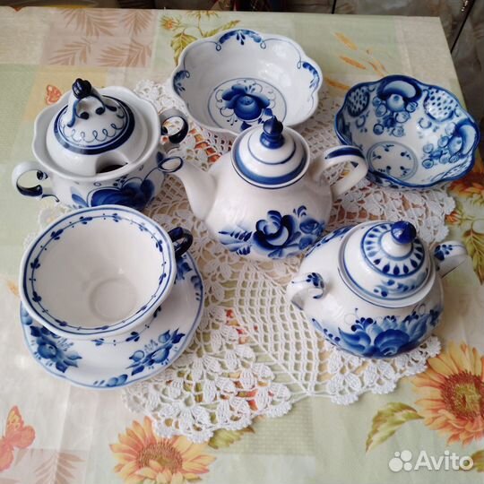 Фарфоровая посуда Гжель
