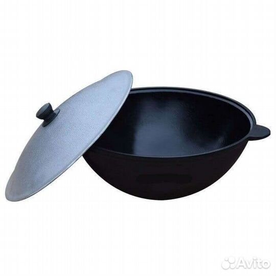 Казан Наманганский 8л. плоское дно