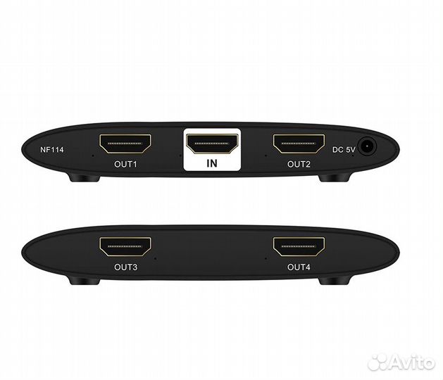 Hdmi splitter активный, на 4 выхода с поддержкой 4