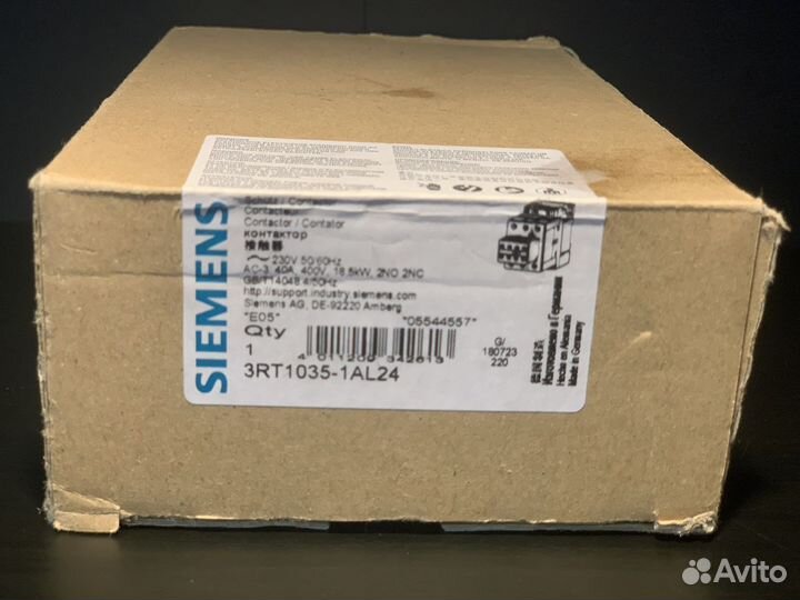 Контактор Siemens 3RT1035-1AL24