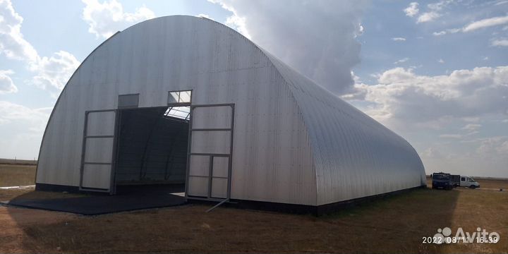 Ангар каркасный