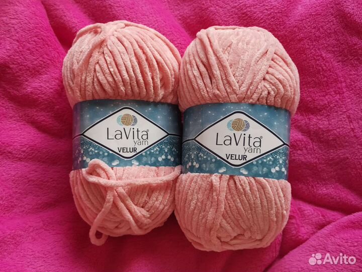 Плюшевая пряжа lavita velur