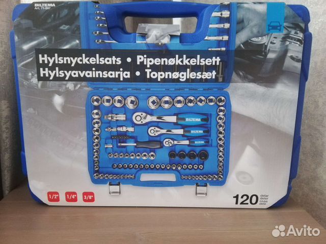 Набор инструментов Biltema Швеция. 120 предмета