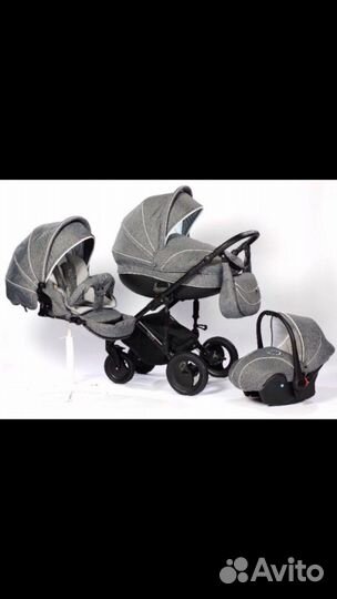 Коляска tutis zippy pia серый лен