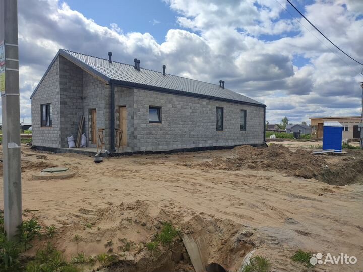 Дом под ключ, фундамент, газобетон, каркас, крыша