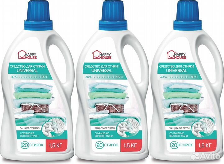 Жидкое средство для стирки Белого Цветного белья