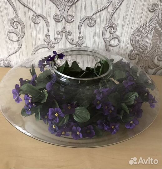 Ваза стекло и стопки. Пепельница