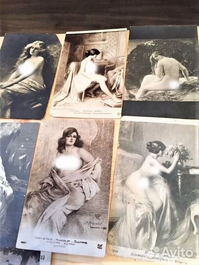 Открытки ню эротика до 1914 года Франция Россия