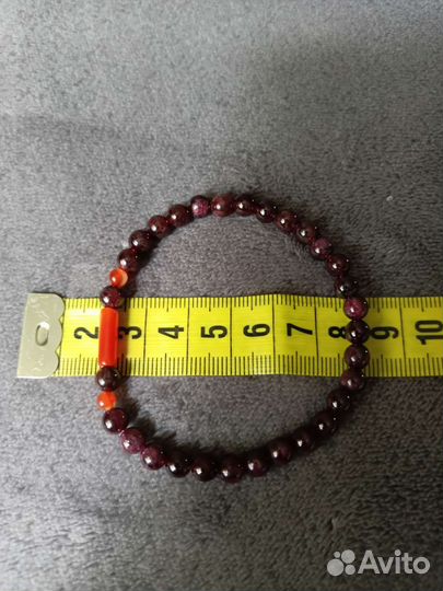 Браслет из натурального граната