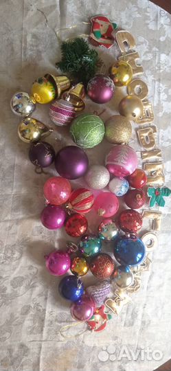 Елочные игрушки - большая коробка