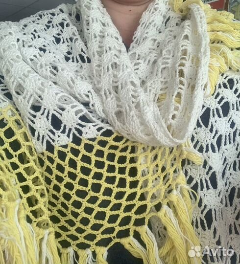 Шаль ручной работы(два вида)
