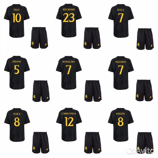 Футбольная форма Реал Мадрид с номерами