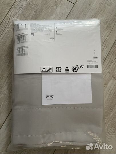 IKEA шторы светло серые