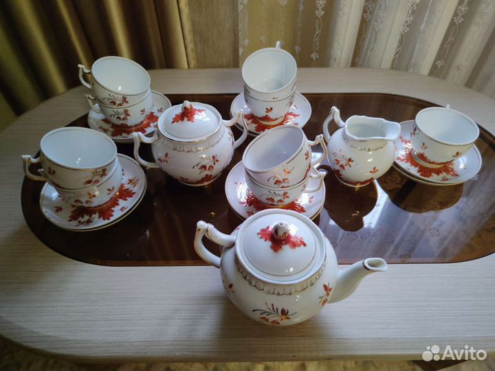 Чайный сервиз СССР барбарис (Вербилки
