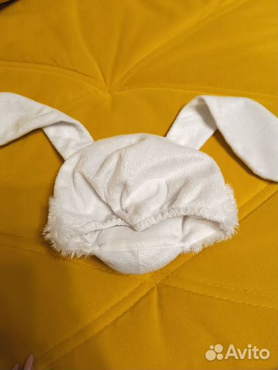 Шапка зайца с ушами карнавальная