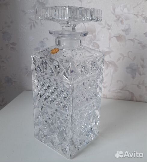 Хрустальная штоф для вина чехословакия